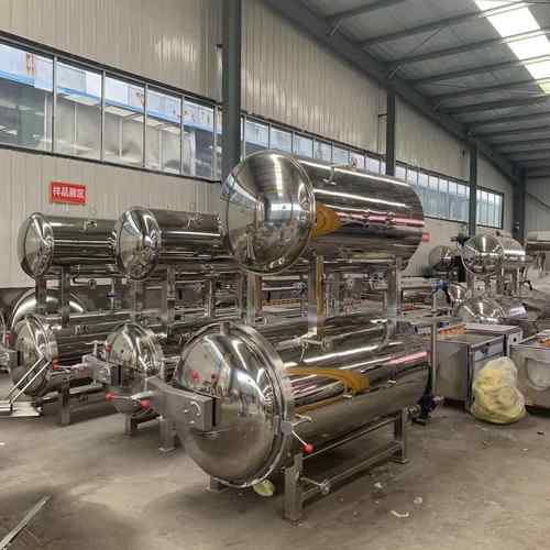 软包装饮料灭菌锅黄豆酱辣椒酱高温杀菌锅喷淋水浴杀菌设备 - 图0