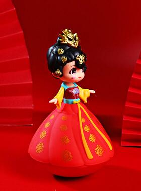 不倒翁小姐姐西安旅游纪念品大唐不夜城伴手礼物摆件特色文创礼品