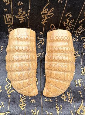 道家用品彷竹根圣卦竹卦竹子卦圣卦九宫八卦圣杯竹子羊角形状圣卦