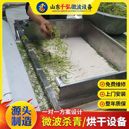 厂家供应金银花茶叶微波炉杀青抑制菌工业隧道式烘干设备 - 图1
