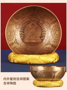 王师兄药师佛佛像颂钵音钵尼泊尔手工碗家用音辽法海喜马拉雅铜磬