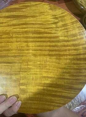 金丝楠木波纹菜板摆件楠木桌面工艺装饰品收藏送礼佳品