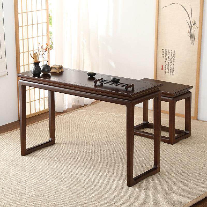 实木古琴桌凳共鸣琴桌老榆木国学书法桌子中式茶艺桌禅意条案供桌,淘宝优惠券,粉丝福利购,淘宝优惠卷