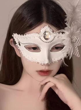 假面面具化妆舞会派对cos晚会年会罩装扮半脸羽毛面具成人性感女