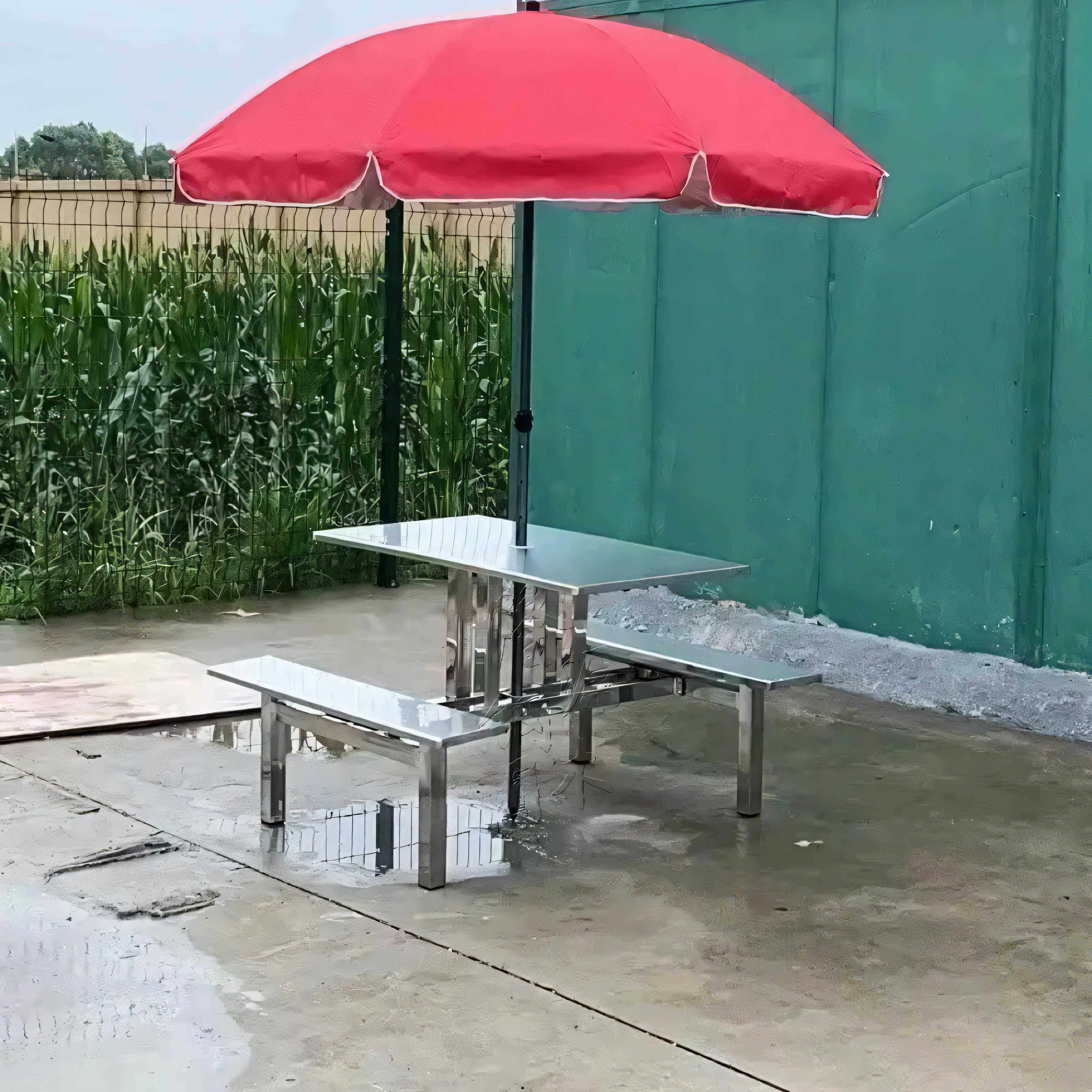 户外餐桌椅开 伞孔插雨伞室外遮阳伞餐桌便利店超市门口连身餐桌,淘宝优惠券,粉丝福利购,淘宝优惠卷