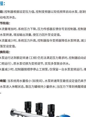 无负压变频供水设备高层二次加压自来水全自动增压恒压变频系统