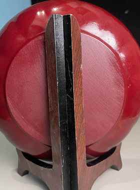 高档朱砂面金砂紫盘子摆件家居装饰品客厅办公摆室桌设礼品