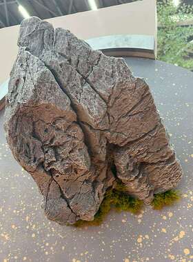 真假石头泡沫假石山仿青龙头绿植室WJS内造景软石装道具假英德摆