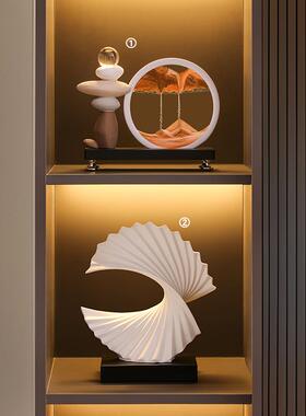 高档时来运转沙摆客厅电视柜件玄关酒柜轻奢高流档装饰办公室工画