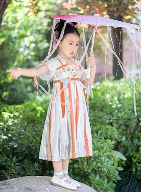 汉服古风拍照道具伞儿童中国风油纸伞舞蹈走秀伞仙气雨伞生日礼物