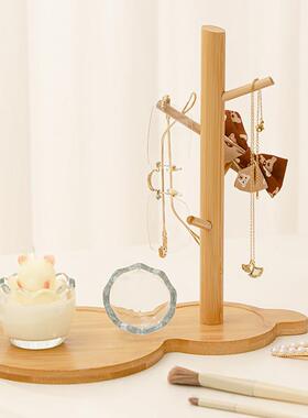 天猫正品钥匙托盘入户门玄关钥匙收纳摆件木质客厅桌面置物架首饰