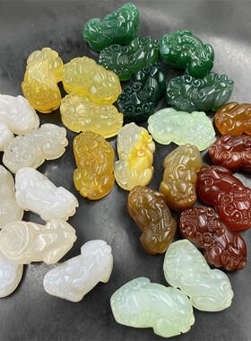 2026处理玉髓玛瑙大貔貅吊坠 尾货中号玉貔貅 八大守护神 本命佛