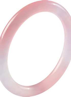 条厂家直销色镯子货源粉色石英岩天然玉镯子藕粉玉直播金丝玉小圆