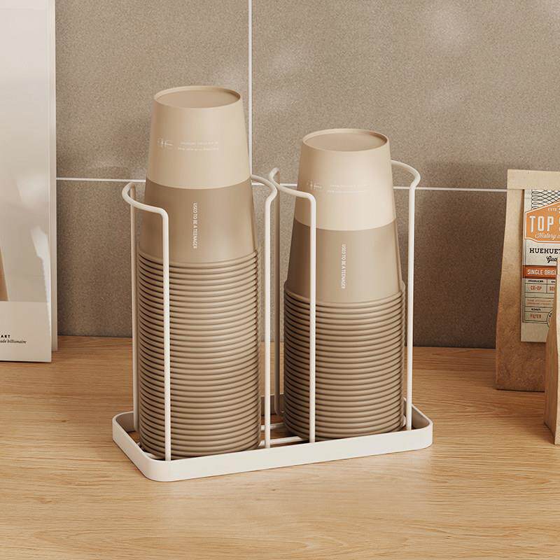 Disposable cup cup taker, good-looking and large-sized, universal plastic paper cup holder, desktop storage rack, commercial
