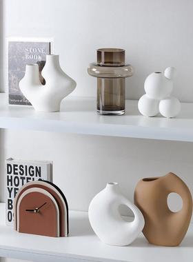 抽象艺术高档高级感软装电视柜酒柜入户玄关柜书柜装饰品摆件套装