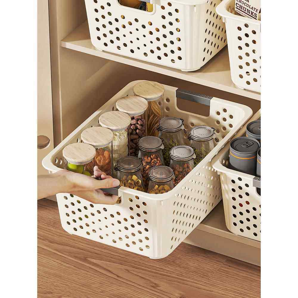 日式风收纳筐高级感收纳筐家用衣柜收纳儿童玩具杂物零食厨房塑料,淘宝优惠券,粉丝福利购,淘宝优惠卷