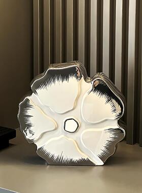 高级感设计师艺术陶瓷摆饰侘寂风客厅玄关电视柜摆设轻奢高档装饰