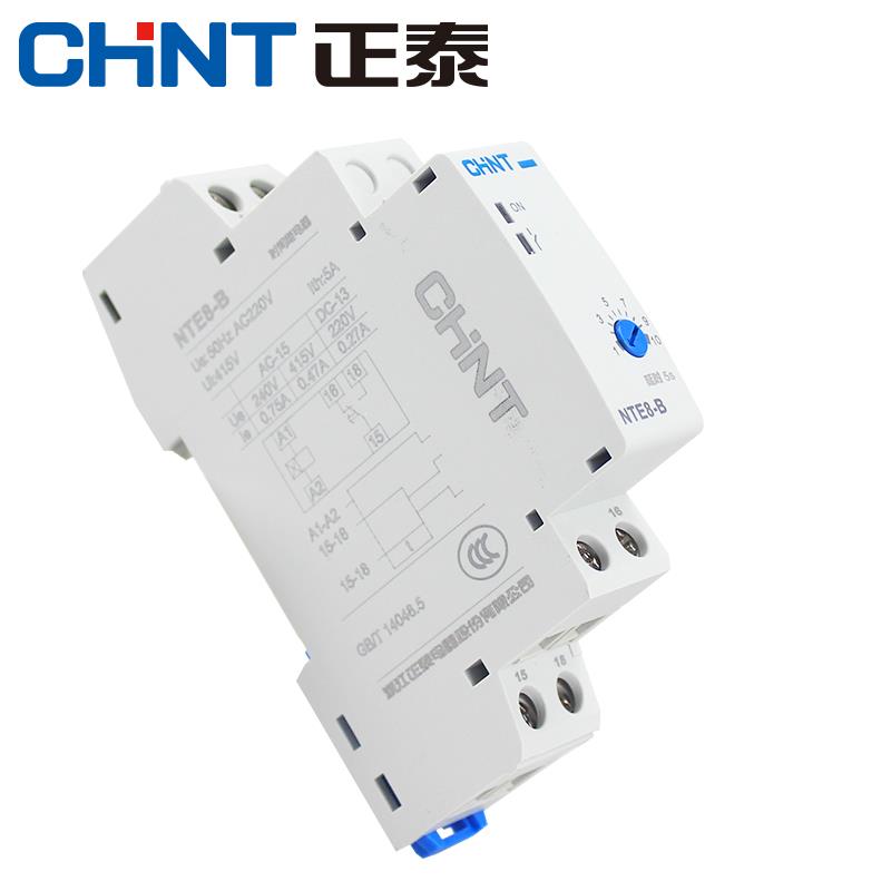 正泰导轨式延时继电器NTE8-120A 120B 10A 10B 480A 480B通电断电 - 图1