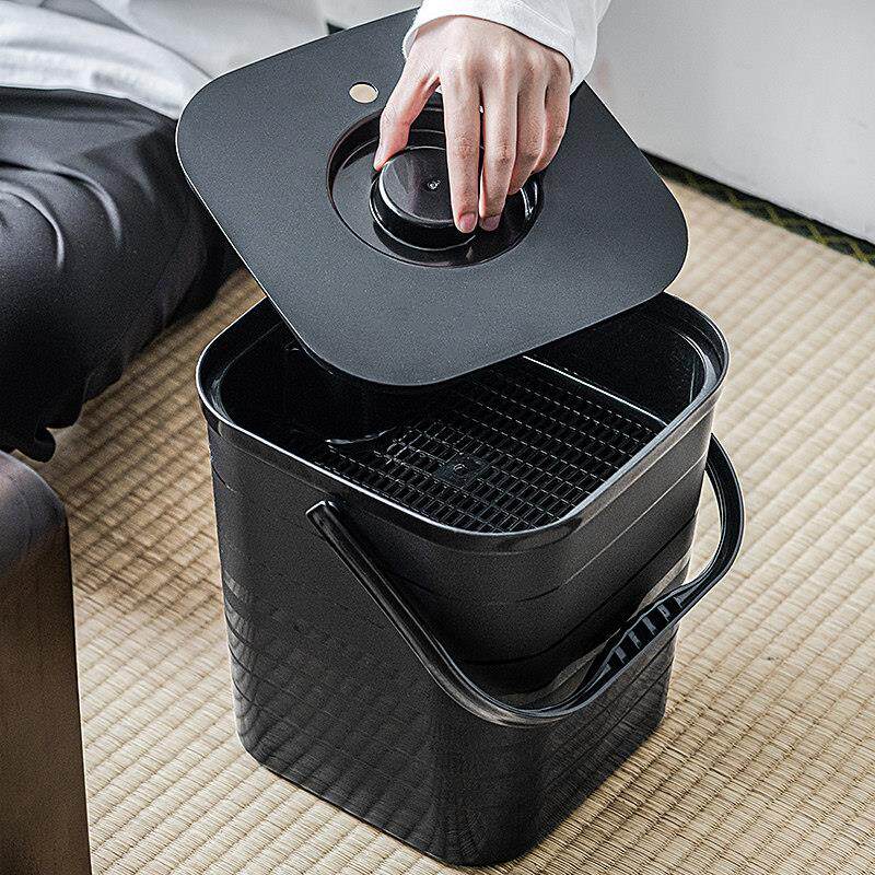 Tea bucket, tea dregs bucket, household waste water bucket with lid, simple tea set spare parts, tea table, tea filter, trash can, drainage bucket