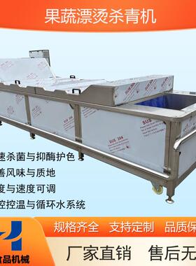 商用全自动漂烫机不锈钢连续式果蔬杀青预煮设备食品流水线加工用