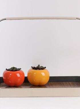 轻奢简约皮革长方形置物盘样板间创意金属茶盘装饰品手提收纳托盘