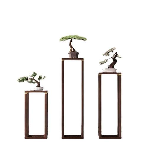 鱼缸木架底座庭院阳台大花盆架简约盆栽盆景摆件简易置物架花架 - 图3