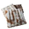 Seat Cushion Winter Rabbit Plush Dining Chair Cushion Thickened Memory Cotton Square Bay Window Futon Anti-Slip Fart Cushion Warm Sedentary Seat Cushion