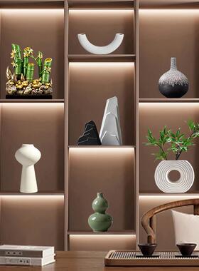 新中式轻奢高档装饰品摆件创意家居客厅酒柜玄关办公室博古架摆放