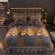 8.5 catties thickened milk velvet bed four-piece set coral velvet plus velvet warm quilt cover cover flannel sheet winter style