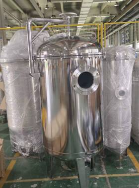 生产厂家卧式保安过滤器处理量160m³/h1μm电镀废水过滤设备国海