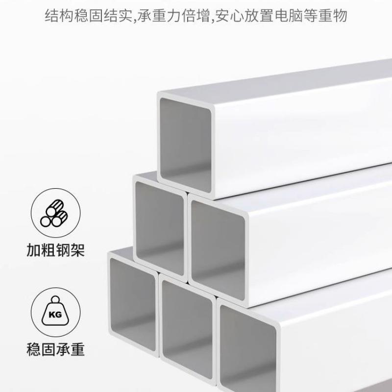 Hole board desk bedroom computer desk bookshelf integrated study table home girls' bedroom cream style small white table