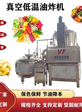 苦瓜脆真空低温油炸机休闲小食品低温油炸机器胡萝卜片油炸脱油机