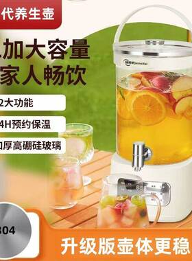 5升3L能大容量茶养生壶花桶JCR-2025多功温能纯钛智恒烧水壶炖煮