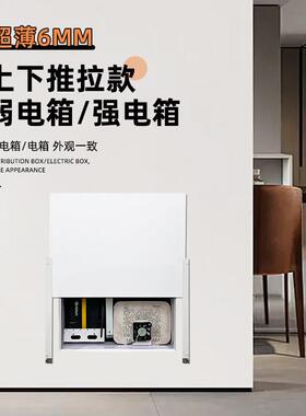 弱电箱强洞口超薄盖板箱电表箱装饰画网路线盒多媒体板2024新款竖
