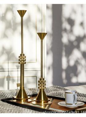 PZ1041欧炉式古简创意别墅奢极餐桌玄典关柜壁烛台样板房酒店装饰