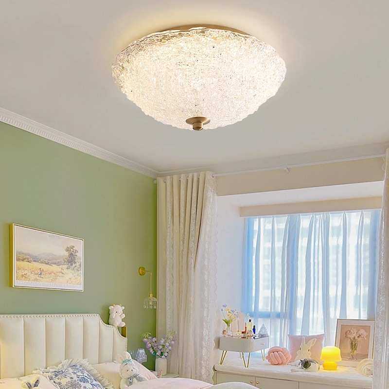 全铜吸顶灯欧式温馨浪漫新款现代简约卧室护眼房间灯主卧灯高级感,淘宝优惠券,粉丝福利购,淘宝优惠卷