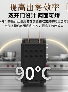 新款商用串烧机电烤炉无烟自动旋转烤羊肉串大容量可多功能烤面筋