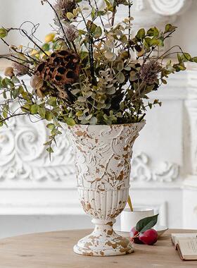 式树脂桌面式插花器小MBK012盆居家话个性摆设复古做花旧干花假收