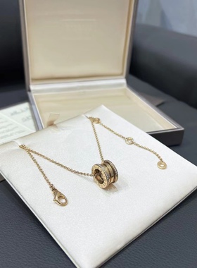 奢品节6折99新Bvlgari宝格丽双排钻弹簧项链公价46800真酷奢品