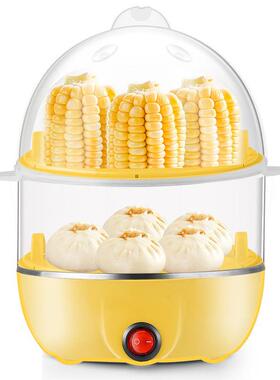 新款直销多功能双层蒸蛋器自动断电煮蛋器早餐机双层小家电礼品