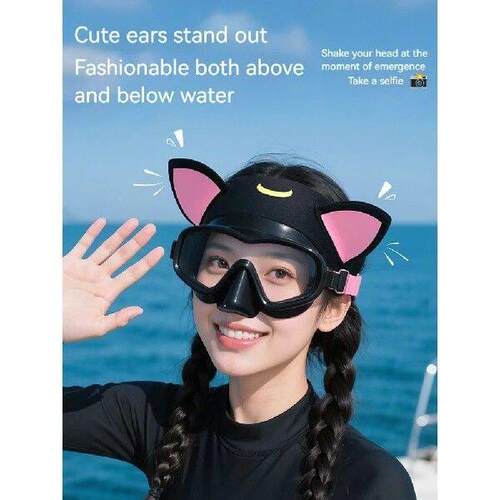 Cat Ears 3mm Neoprene Diving Headband Adjustable Dive - 图3