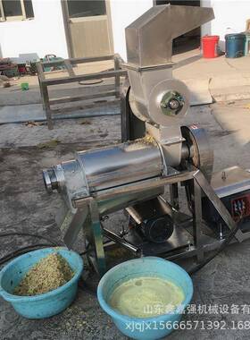 果蔬面条胡萝卜芹菜螺旋榨汁机果酱加工设备大型山楂去核打浆机
