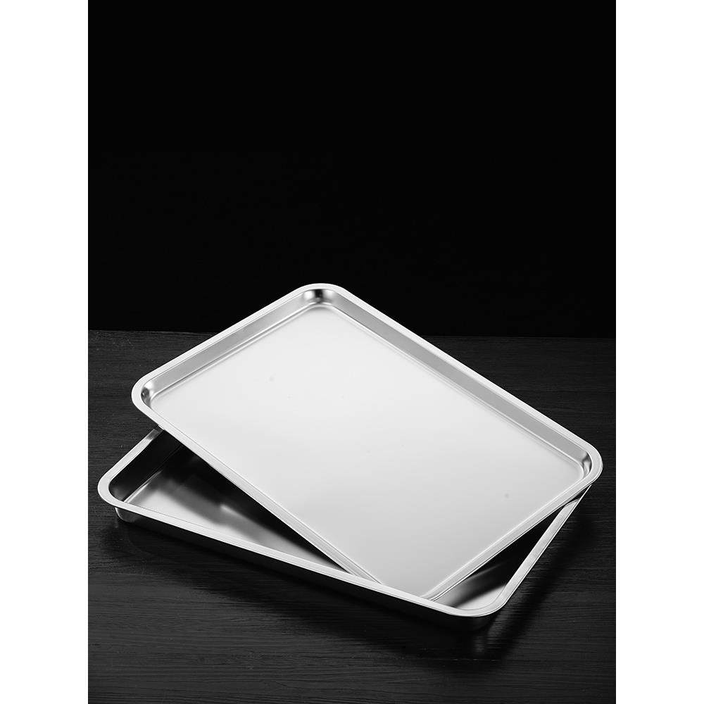 304不锈钢托盘方盘长方形盘子商用平盘食堂盛菜盘蒸箱60*40蒸饭盘,淘宝优惠券,粉丝福利购,淘宝优惠卷