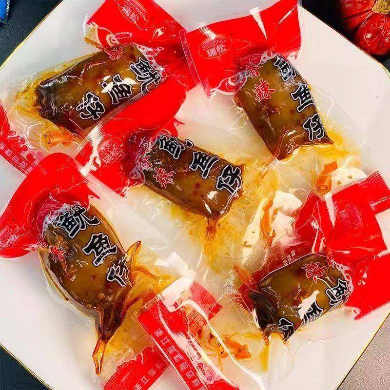 正宗温州特产瑞松鱿鱼仔香辣海鲜干货墨鱼仔带籽即食零食休闲小吃,淘宝优惠券,粉丝福利购,淘宝优惠卷