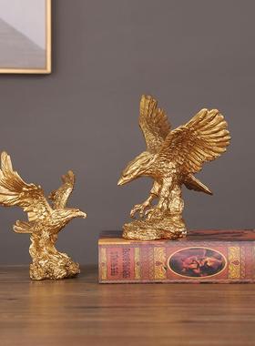 2025新款玄关摆件氛围感摆件大鹏展翅老鹰家居玄关书房公司老板办