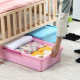 Under-bed box with cover pulley living room and bedroom storage box large plastic storage box sorting box