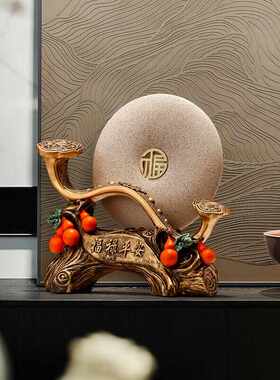 摆设玄关如意桌面复古入户平安办公室摆件装饰新中式扣电视柜