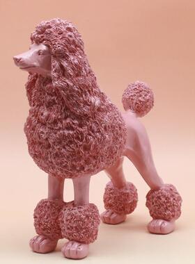 狗摆件贵犬装品客厅办公室宾房DTJ玄关树脂工艺品书饰小狗桌面摆