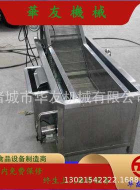 全自动果蔬气泡清洗机毛豆山野菜蘑菇清洗设备喷淋式白菜洗菜机