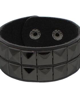 热心哥特钉手镯可调朋克摇滚手镯